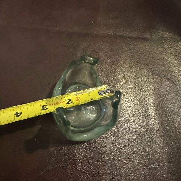 Hand blown glass votive holder - Picture 3 of 7